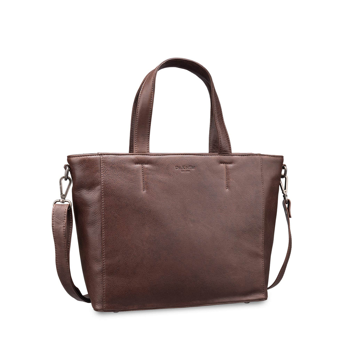 Женская сумка Dr.Koffer из натуральной кожи коричневая