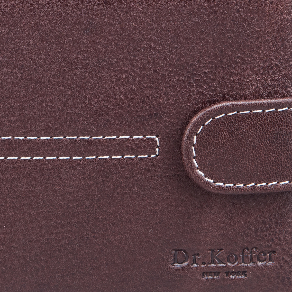 Портмоне Dr.Koffer из натуральной кожи коричневое