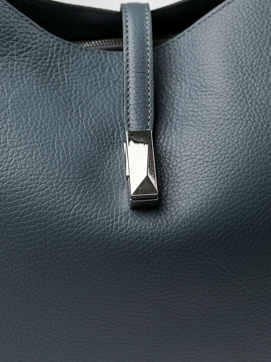 Женская сумка Dr.Koffer из натуральной кожи серая