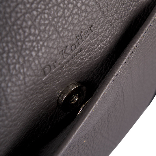 Сумка дорожная Dr.Koffer из натуральной кожи серая