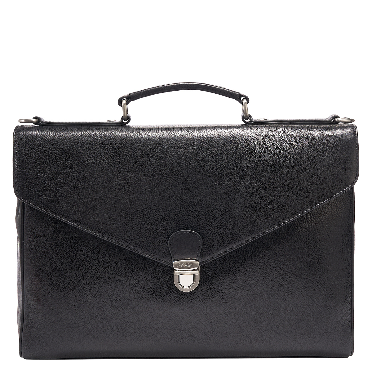 Портфель Dr.Koffer из натуральной кожи черный