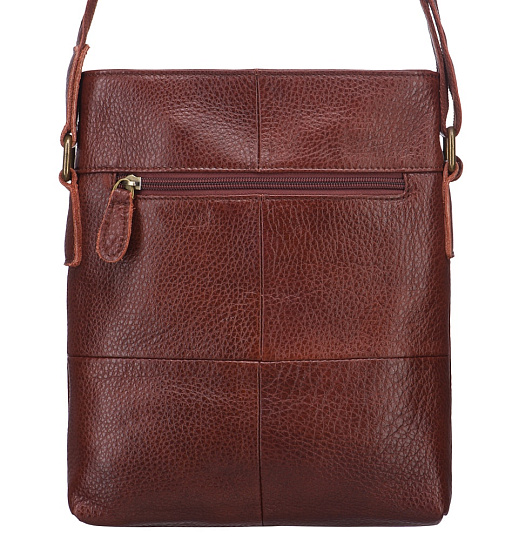 Сумка через плечо Dr.Koffer из натуральной кожи коричневая