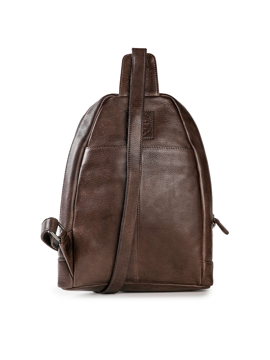 Рюкзак Dr.Koffer из натуральной кожи темно-коричневый
