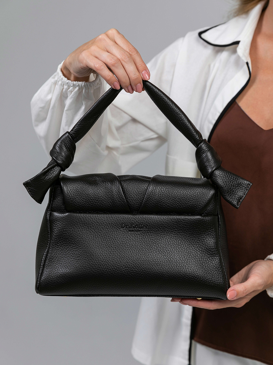 Женская сумка Dr.Koffer из натуральной кожи темно-коричневая