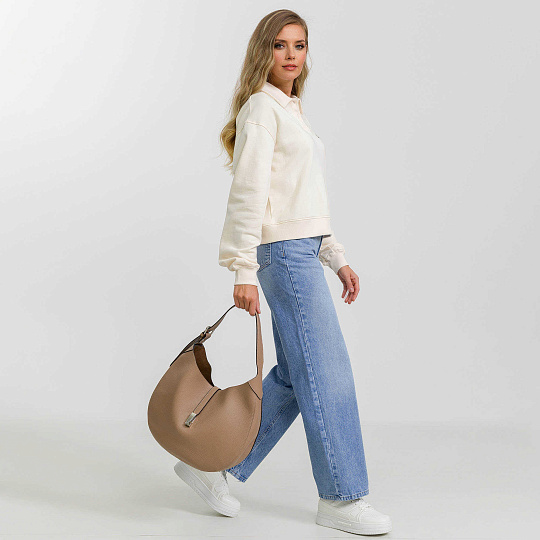 Женская сумка Dr. Koffer из натуральной кожи коричневая