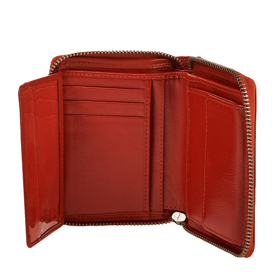 Портмоне Dr.Koffer из натуральной кожи оранжевое