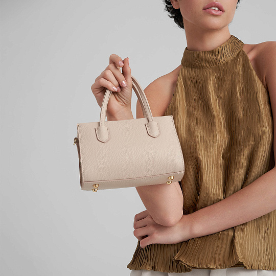 Женская сумка Dr. Koffer из натуральной кожи розовая