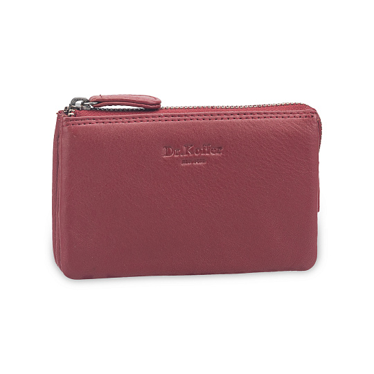 Ключница Dr.Koffer из натуральной кожи бордовая