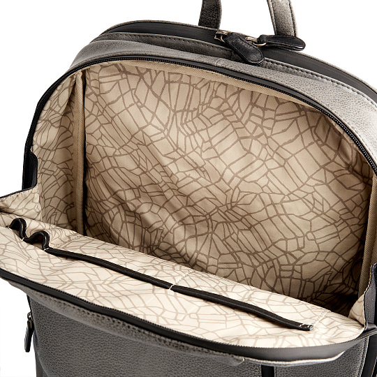 Рюкзак Dr.Koffer из натуральной кожи серый