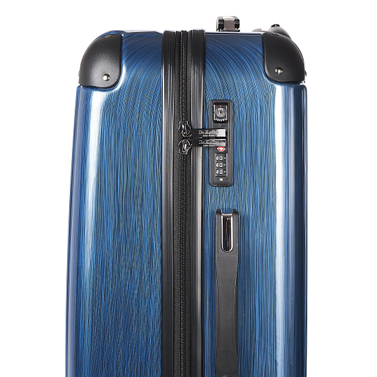 Чемодан на колесах M Dr.Koffer АБС (abs) пластик синий