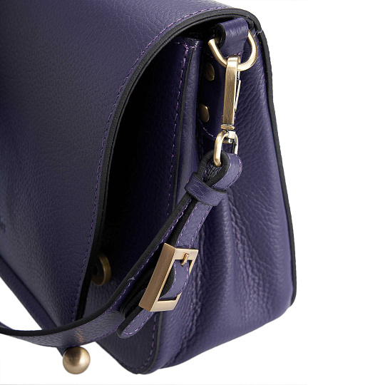 Женская сумка Dr. Koffer из натуральной кожи фиолетовая