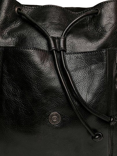 Рюкзак Dr.Koffer из натуральной кожи черный