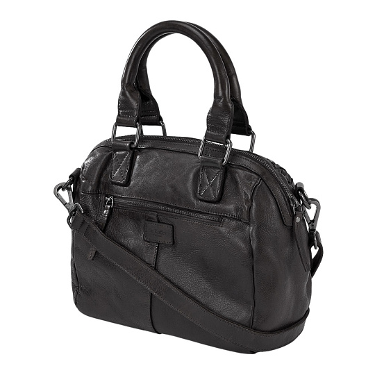 Сумка через плечо Dr.Koffer из натуральной кожи черная