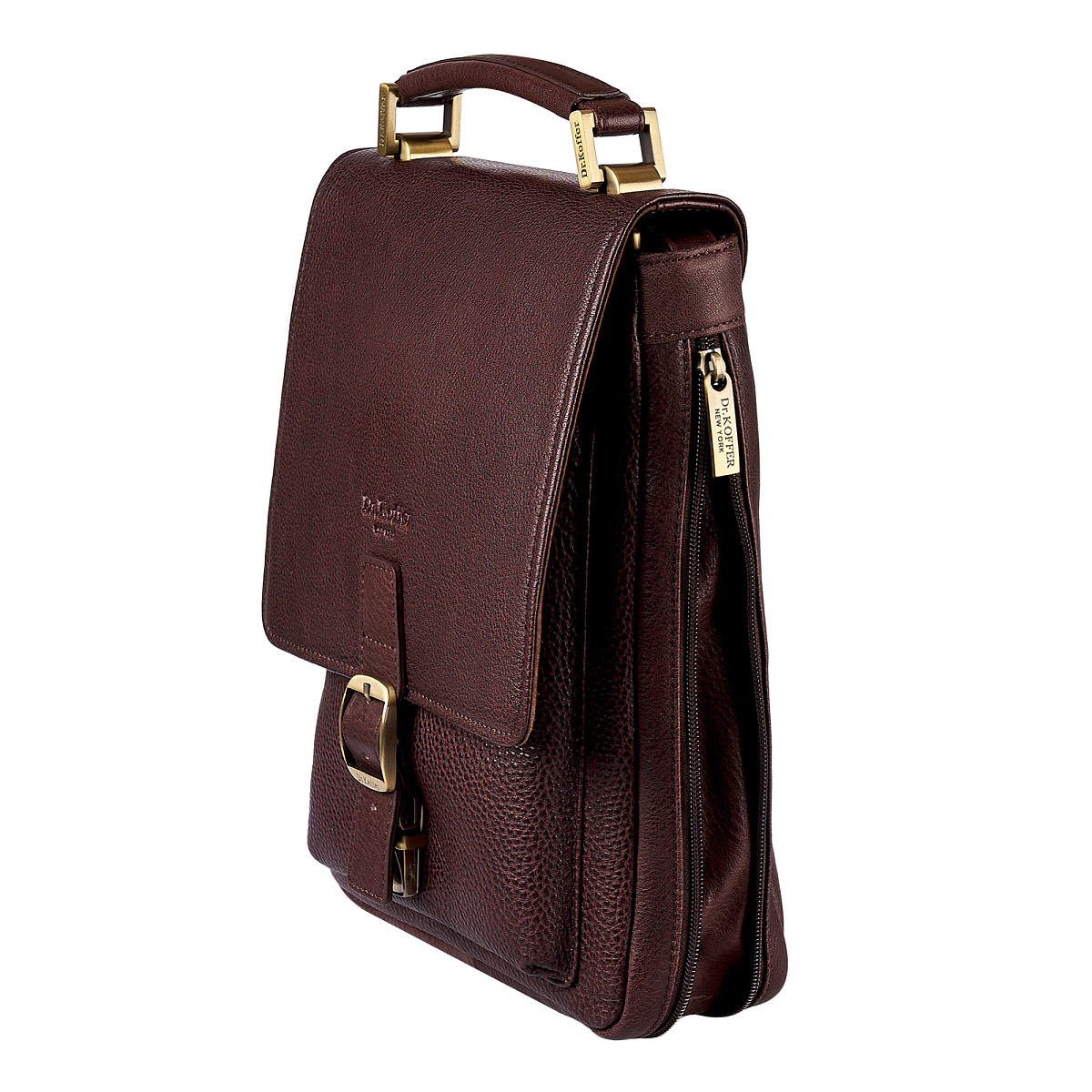 Сумка планшет Dr.Koffer из натуральной кожи коричневый