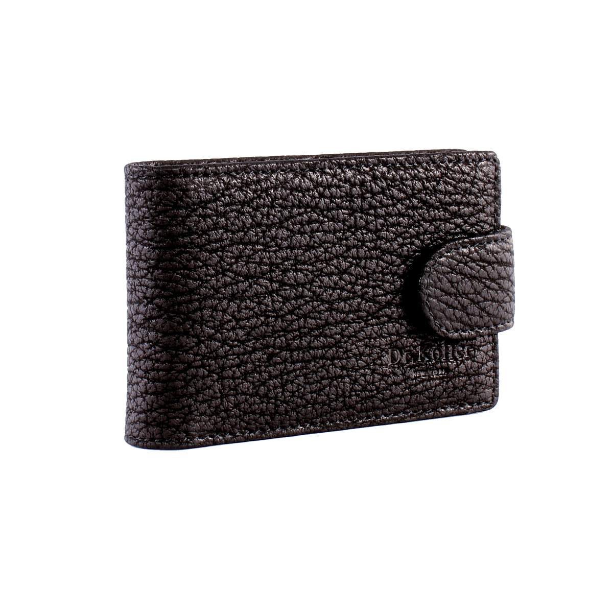 Визитница Dr.Koffer из натуральной кожи черная