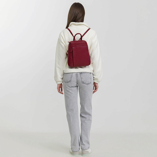 Рюкзак Dr.Koffer из натуральной кожи бордовый