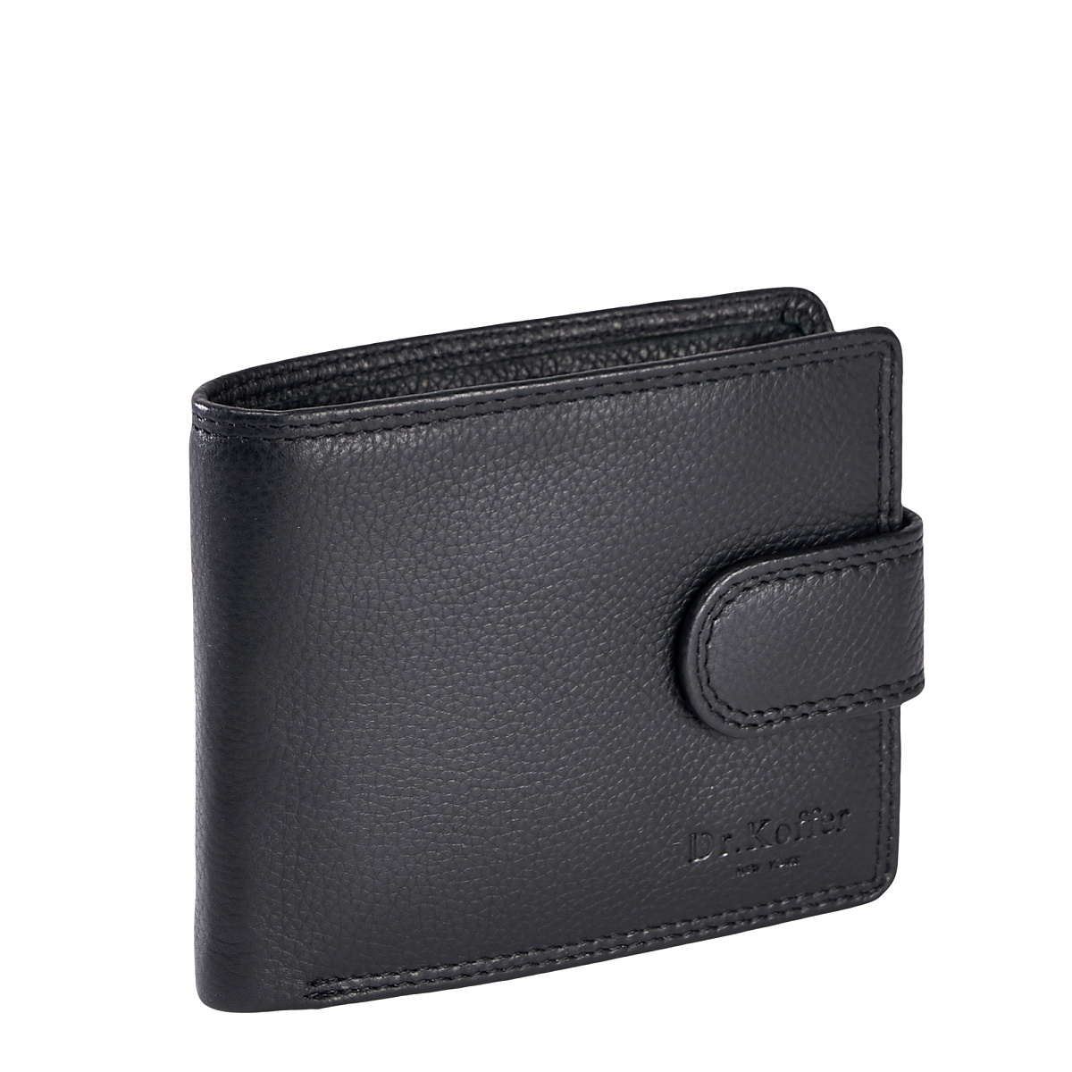 Портмоне Dr.Koffer из натуральной кожи черное