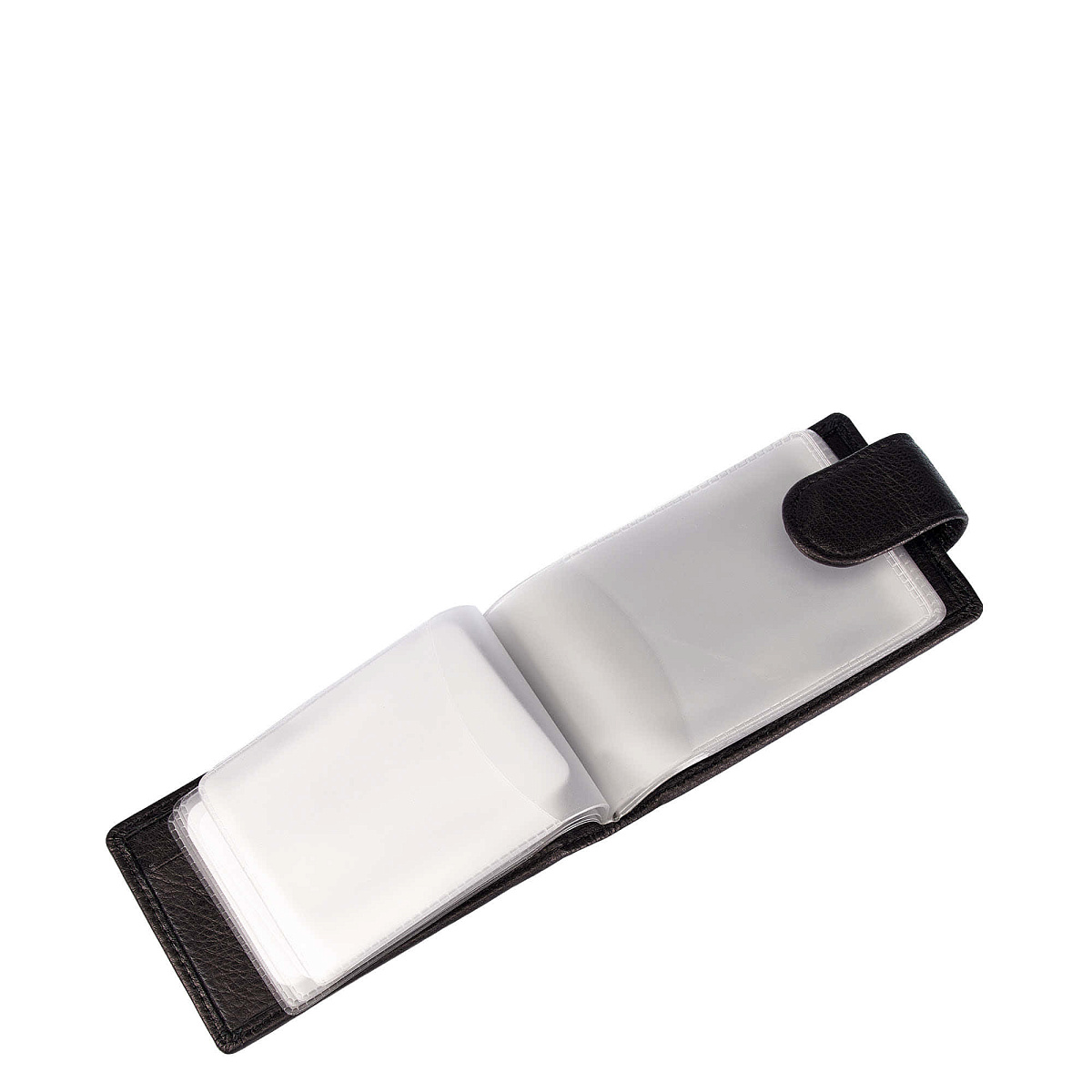 Визитница Dr.Koffer из натуральной кожи черная