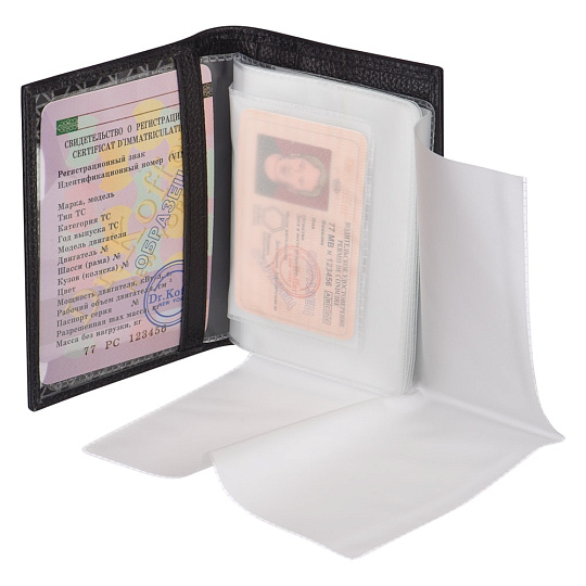 Обложка для автодокументов из натуральной кожи Dr. Koffer