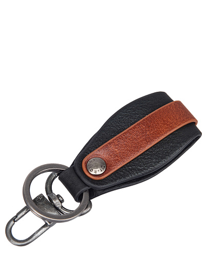 Брелок Dr. Koffer из натуральной кожи черный