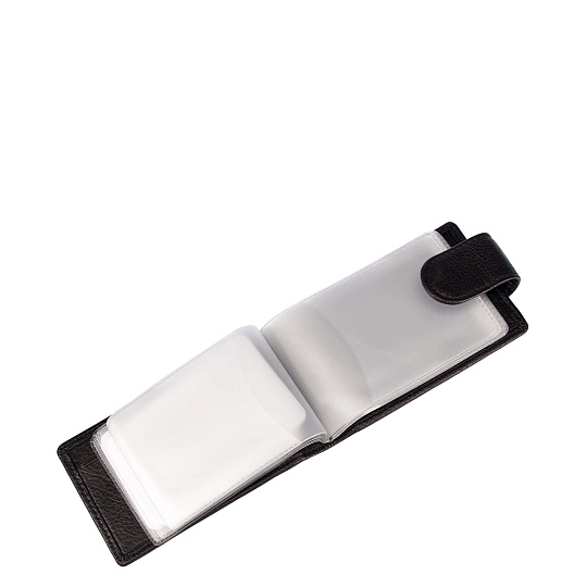 Визитница Dr.Koffer из натуральной кожи черная