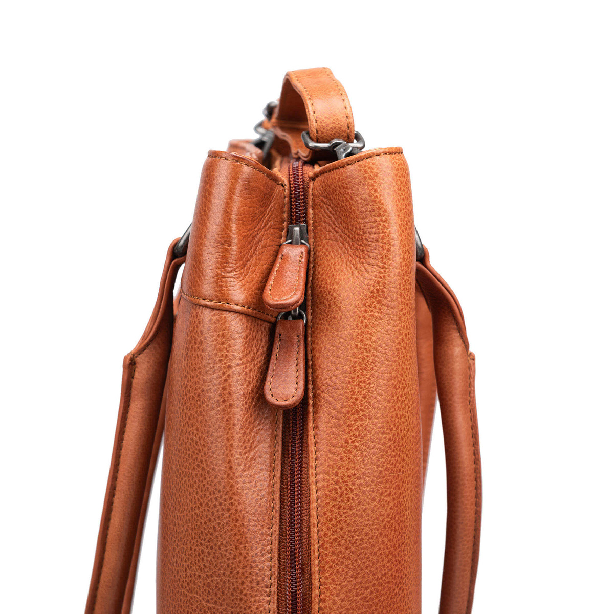 Женская сумка Dr.Koffer из натуральной кожи светло-коричневая