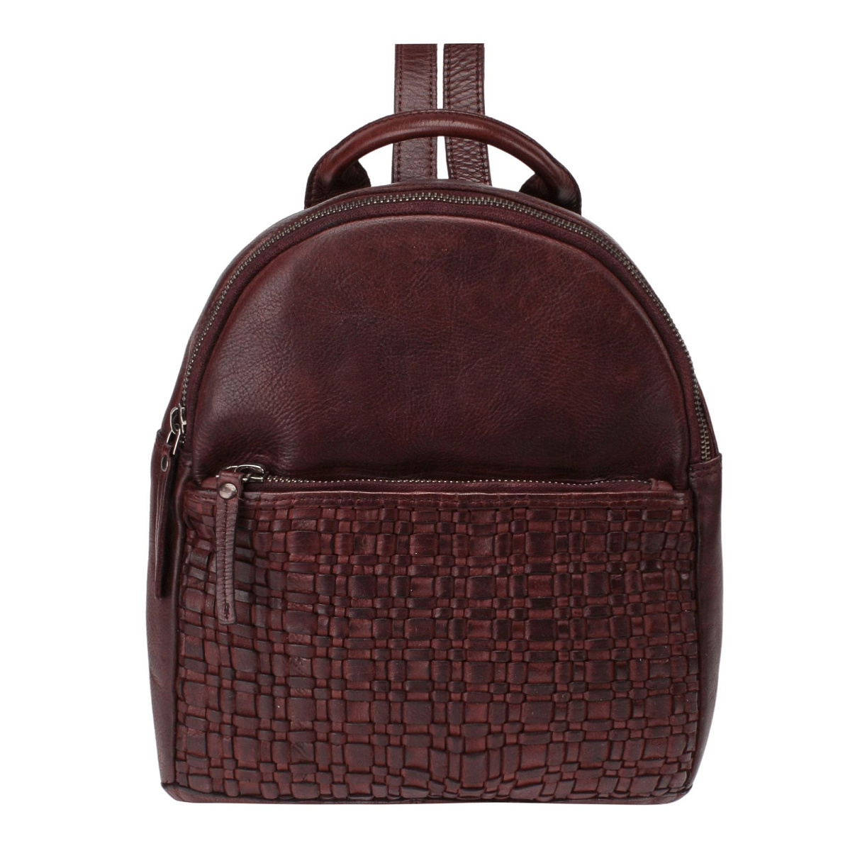 Рюкзак Dr.Koffer из натуральной кожи бордовый