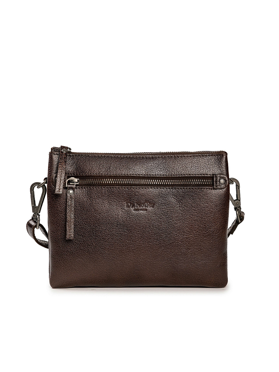 Сумка через плечо Dr.Koffer из натуральной кожи коричневая