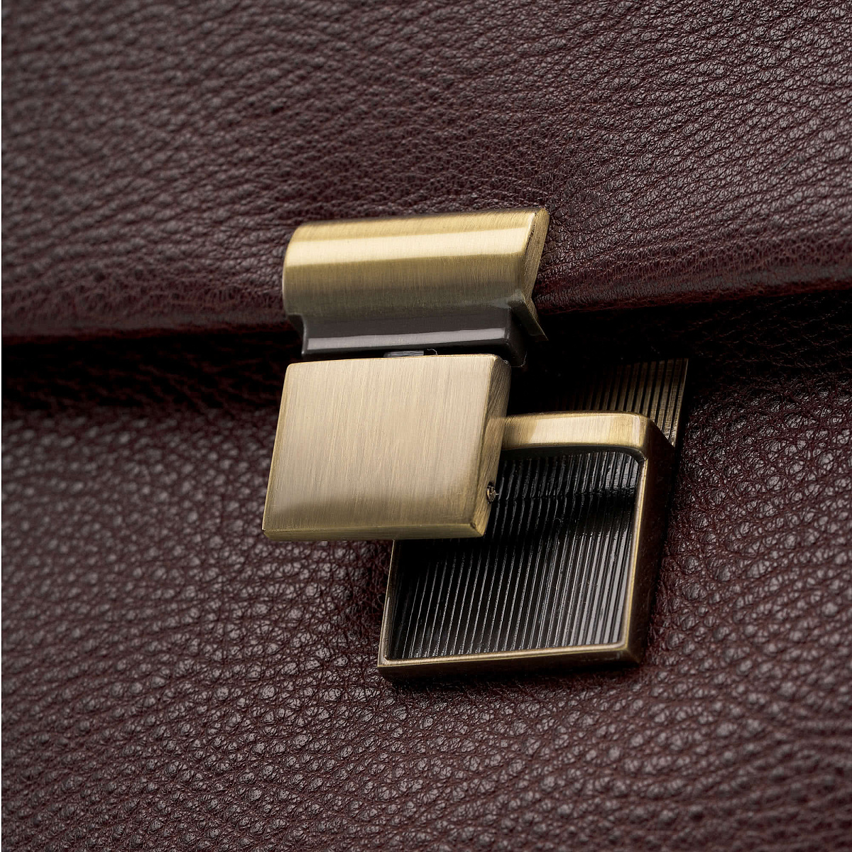 Портфель Dr.Koffer из натуральной кожи темно-коричневый