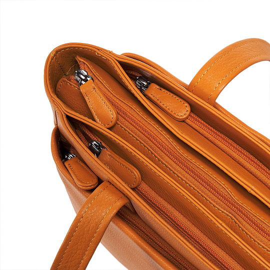 Женская сумка Dr.Koffer из натуральной кожи желтая