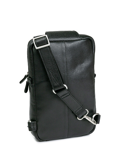 Сумка через плечо Dr.Koffer из натуральной кожи черная