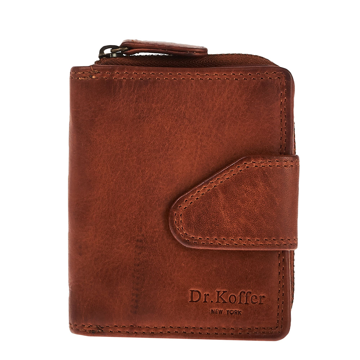 Портмоне Dr.Koffer из натуральной кожи светло-коричневое