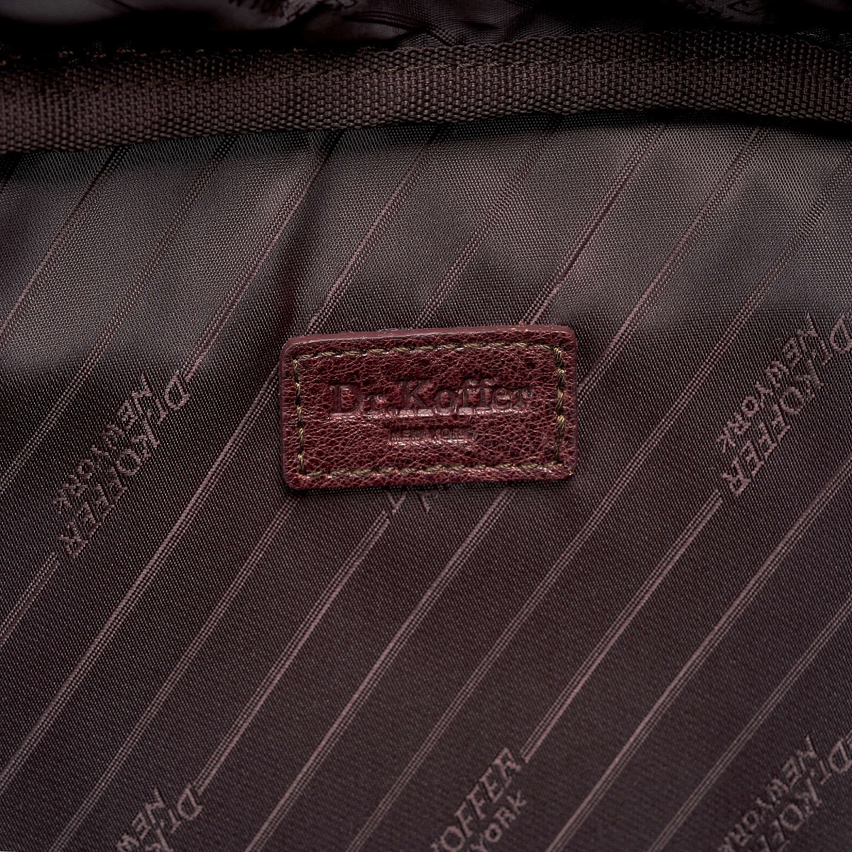 Портфель Dr.Koffer из натуральной кожи светло-коричневый