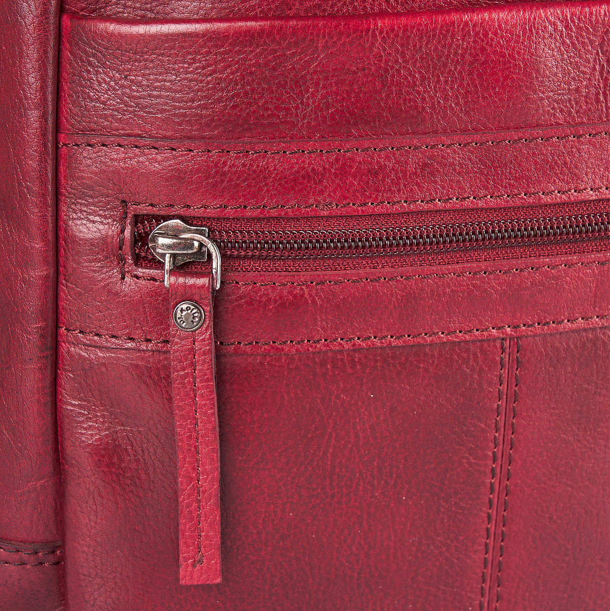 Рюкзак Dr.Koffer из натуральной кожи бордовый