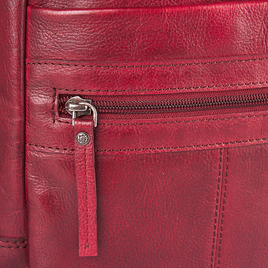 Рюкзак Dr.Koffer из натуральной кожи бордовый