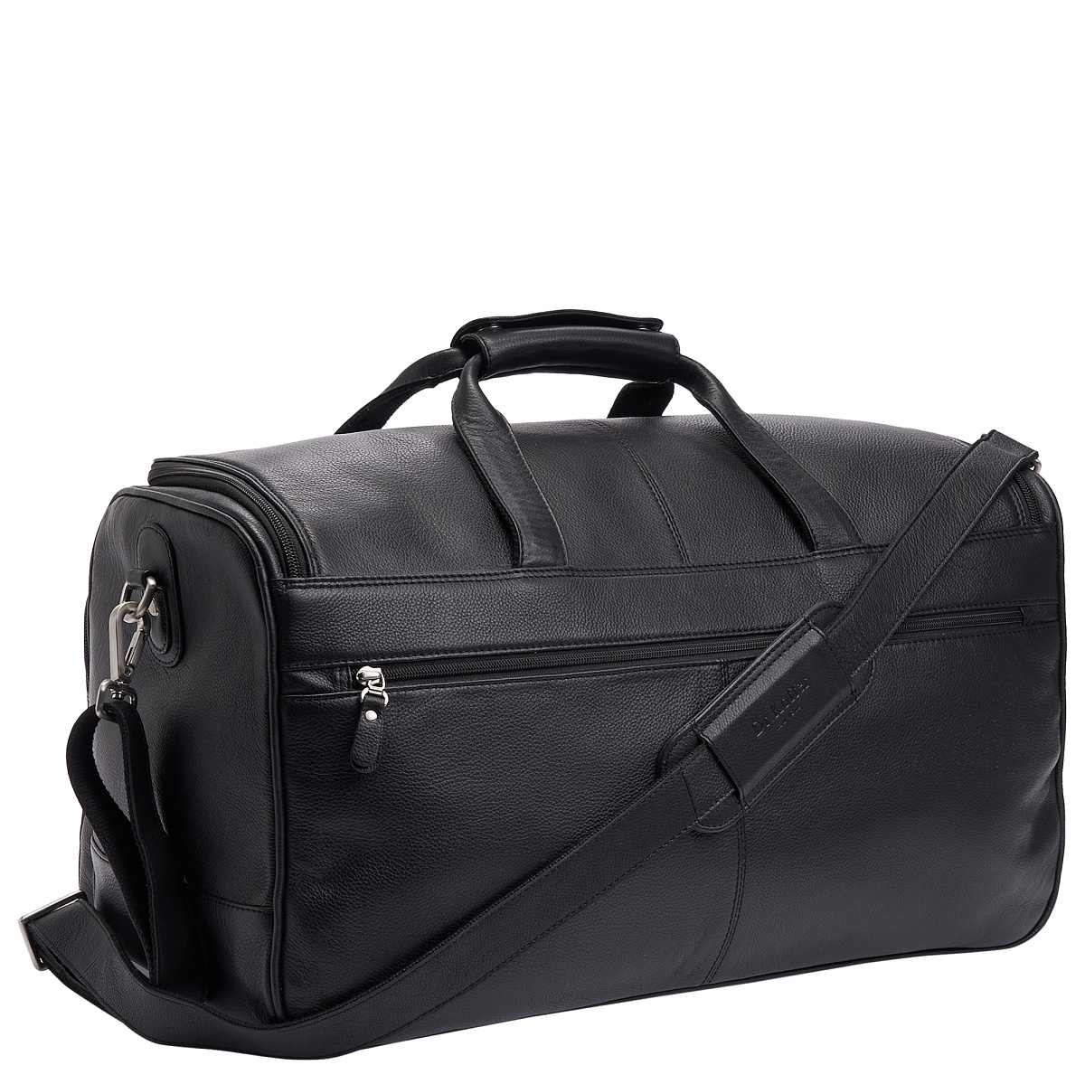 Сумка дорожная Dr.Koffer из натуральной кожи черная