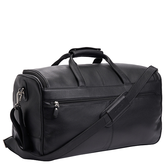 Сумка дорожная Dr.Koffer из натуральной кожи черная