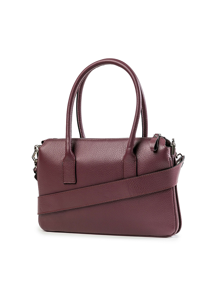 Женская сумка Dr.Koffer из натуральной кожи бордовая