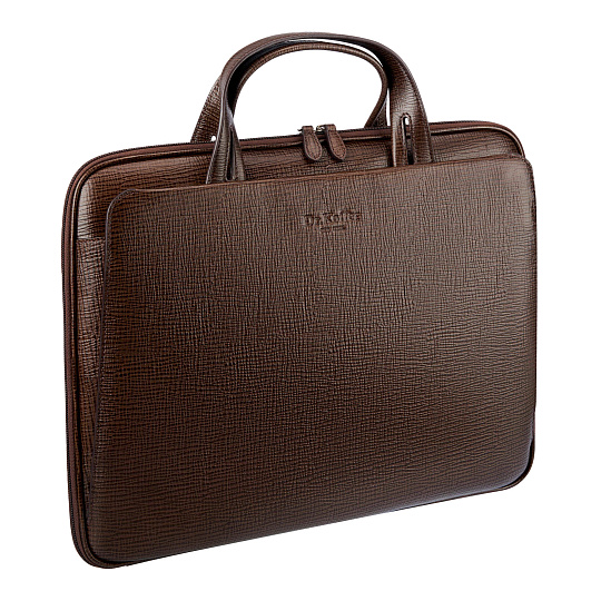 Женская сумка Dr.Koffer из натуральной кожи коричневая