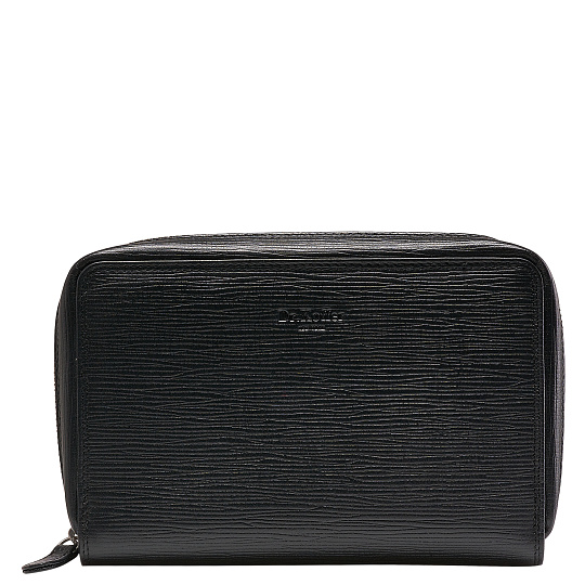 Сумка барсетка из натуральной кожи Dr. Koffer черная