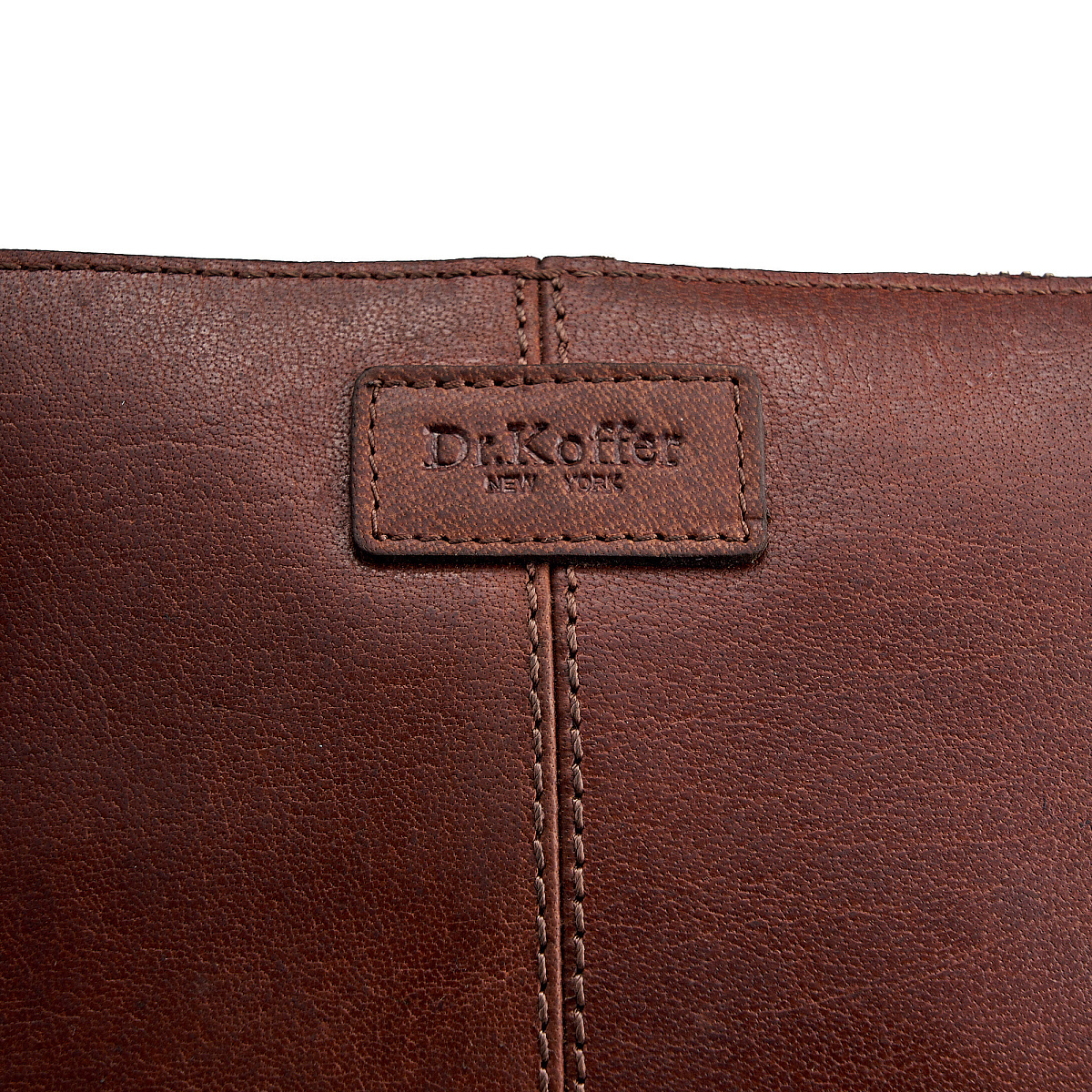 Сумка через плечо Dr.Koffer из натуральной кожи коричневая