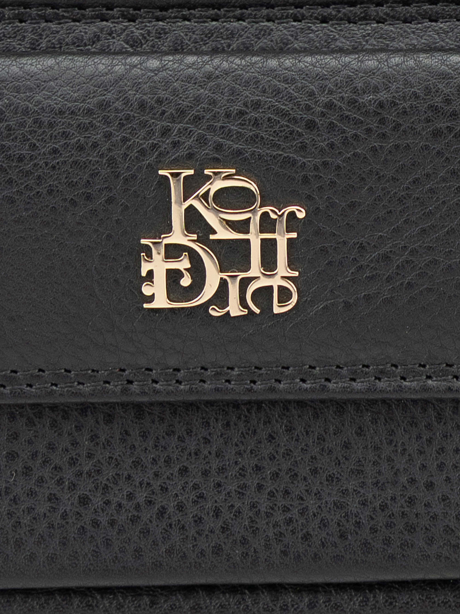 Ключница Dr.Koffer из натуральной кожи черная