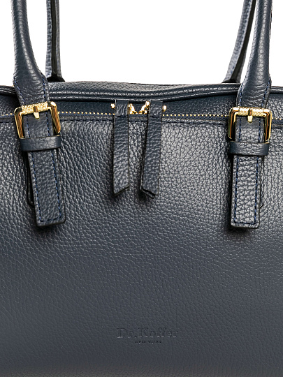 Женская сумка Dr. Koffer из натуральной кожи синяя