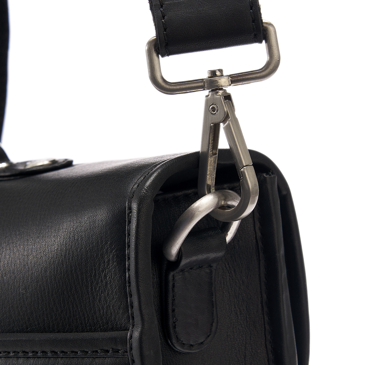 Портфель Dr.Koffer из натуральной кожи черный