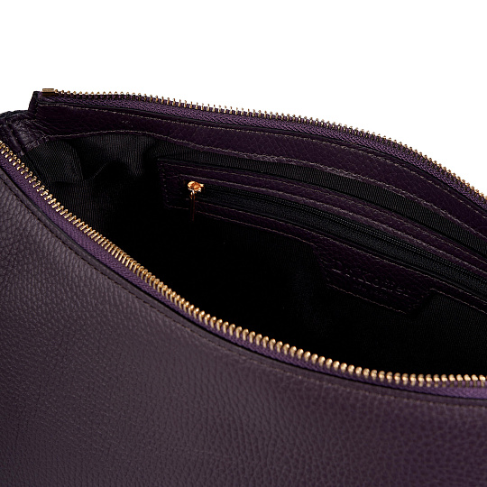 Женская сумка Dr. Koffer из натуральной кожи фиолетовая