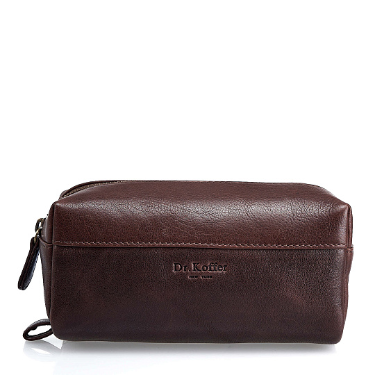 Несессер Dr.Koffer из натуральной кожи коричневый