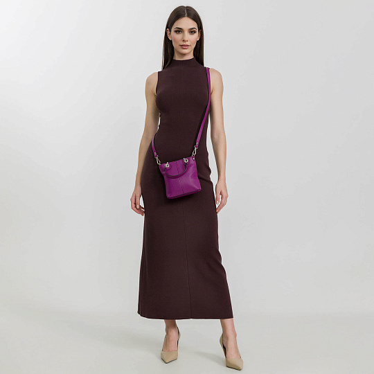 Женская сумка Dr. Koffer из натуральной кожи розовая 