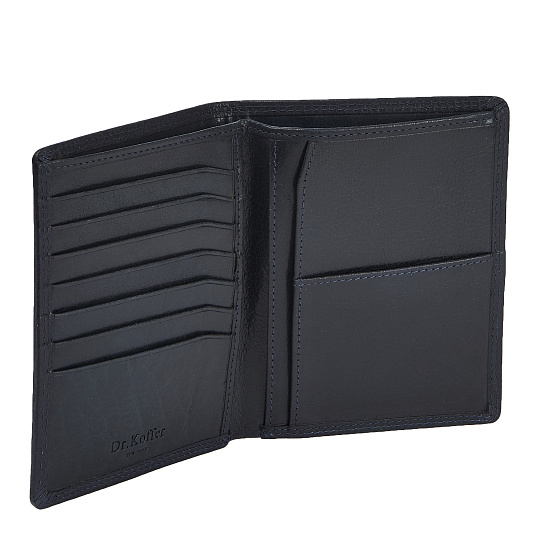 Портмоне Dr.Koffer из натуральной кожи синее