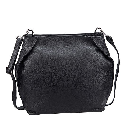 Женская сумка Dr.Koffer из натуральной кожи чёрная