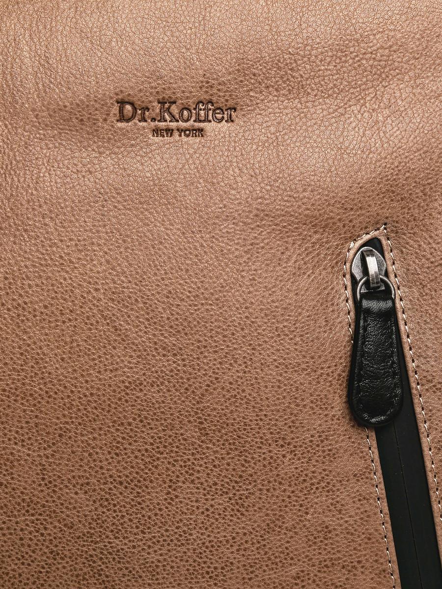 Рюкзак Dr.Koffer из натуральной кожи зеленый